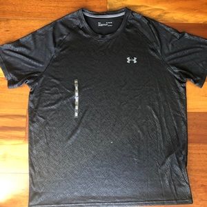 Under Armour Mens Logo Crew Neck Short Sleeve Loose Fit Workout T-Shirt Black XL
